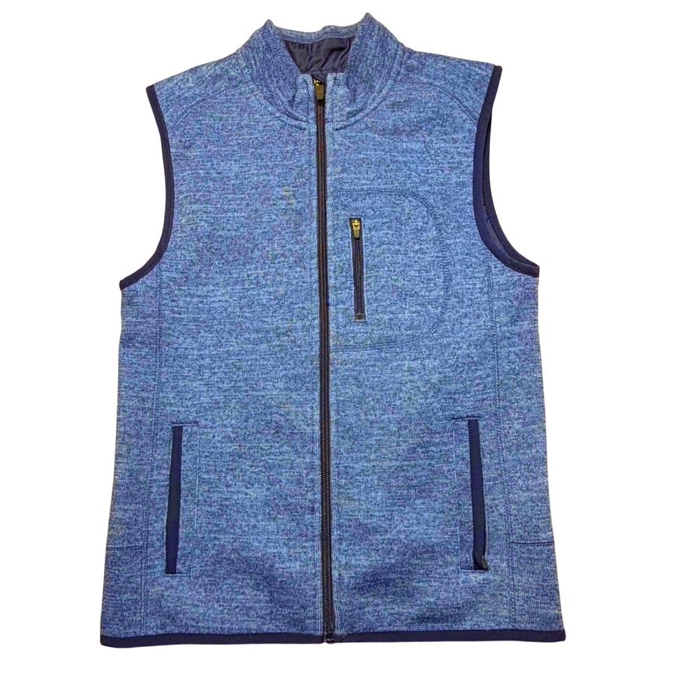 Johnnie-O Womens Vest Size 10 Blue Full Zip Golf Lightweight